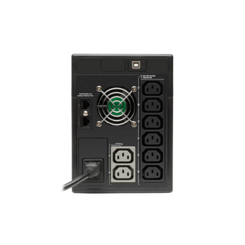 Линейно-интерактивный ИБП Tripp Lite семейства SmartPro вертикального монтажа (230 В; 1,5 кВА; 900 Вт) с ЖК-дисплеем, разъемом USB и 8 розетками/ SmartPro 230V 1.5kVA 900W Line-Interactive UPS, Tower, LCD, USB, 8 Outlets