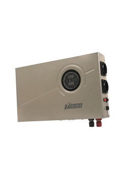 Источник бесперебойного питания/ POWERMAN Smart 1000 INV, silver, line-interactive, 1000VA/600W, 140-275V, 2 Euro sockets, external battery 12V from 45Ah to 200Ah (not included), charging current 13A, LCD display, wall-mounted, 410mm x 268mm x 70mm, 10.06
