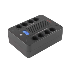 Линейно-интерактивный ИБП ДКС серии Info PDU, 1000 ВА/600 Вт, 1/1,8xSchuko,  LCD, 1x9Aч