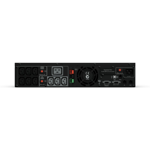 ИБП CyberPower PR3000ELCDRT2U, Rackmount, Line-Interactive, 3000VA/2700W, 9 IEC-320 С13, 1 IEC C19 розеток, USB&Serial, RJ11/RJ45, SNMPslot, LCD дисплей, Black, 0.5х0.6х0.3м., 45.1кг./ UPS Line-Interactive CyberPower PR3000ELCDRT2U 3000VA/2700W USB/RS-232