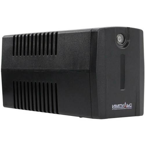 Источник бесперебойного питания Импульс Юниор Смарт 1000 600Вт 1000ВА черный