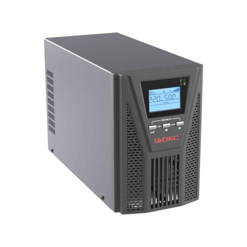 Онлайн ИБП ДКС серии Small Tower, 1000 ВА/900 Вт, 1/1, 2xSchuko, EPO, USB, RS-232, RJ45, з/у 6А, без АКБ Онлайн ИБП ДКС серии Small Tower, 1000 ВА/900 Вт, 1/1, 2xSchuko, EPO, USB, RS-232, RJ45, з/у 6А, без АКБ