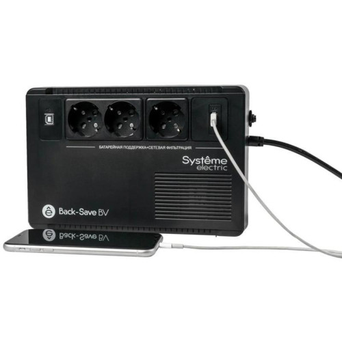 Источник бесперебойного питания Systeme Electriс BV BVSE600RS 360Вт 600ВА черный