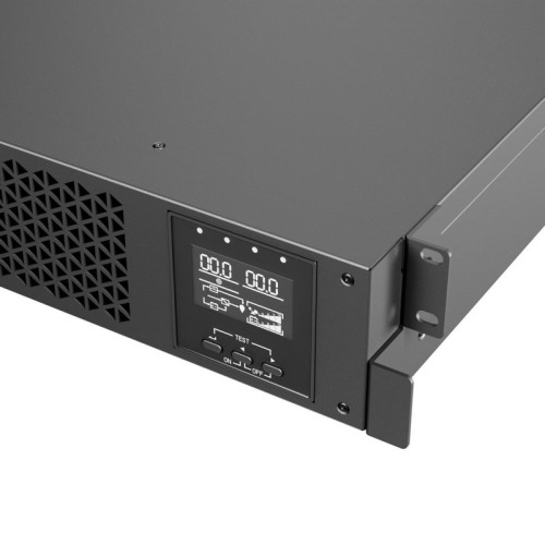 Источник бесперебойного питания/ ONTEK SM RT 1, версия 2, 1 кВА/1 кВт (PF=1), 1ф/1ф, 2U с внутренними аккумуляторами 2х12В/9Ач