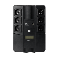 Источник бесперебойного питания NERPA RU 800ВА/480Вт, LCD, 6 розеток Schuko, Зарядка USB, АКБ 9 Ач/12 В