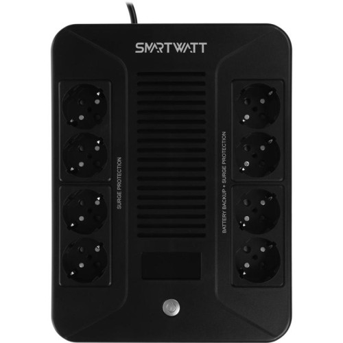 Источник бесперебойного питания Smartwatt SAFE PRO LCD 1000 600Вт 1000ВА черный