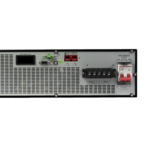 ИБП Systeme Electric Smart-Save Online SRV 10000 ВА, монтаж в стойку 5U, 230 В, 1:1, клеммный вход/выход, SmartSlot, LCD, USB, версия с возможностью увеличения времени автономии, 2 кор.