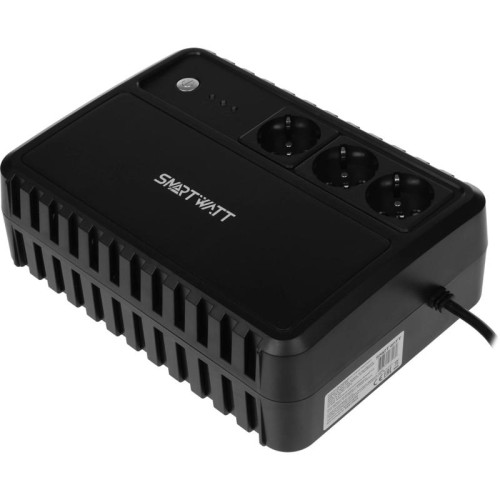 Источник бесперебойного питания Smartwatt Safe 800 480Вт 800ВА черный