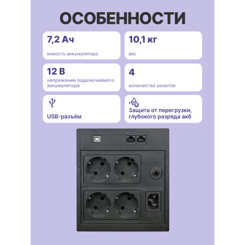 Источник бесперебойного питания/ Powercom Raptor RPT-1500AP LCD EURO