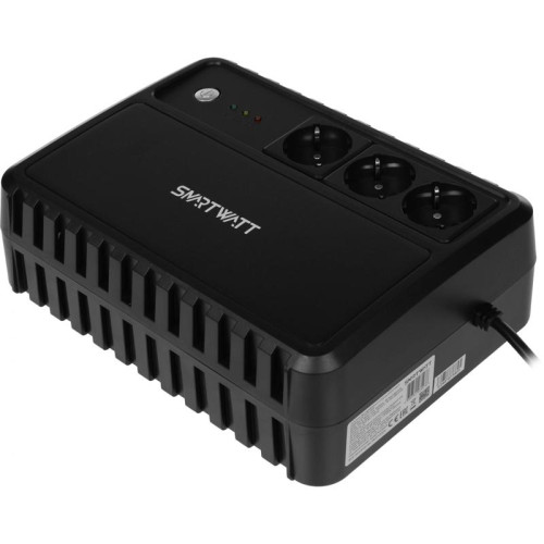 Источник бесперебойного питания Smartwatt Safe 1000 600Вт 1000ВА черный