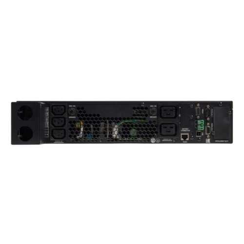 8777 SKAT-UPS 10000-RACK-ON P3 ИБП 10 кВа/10 кВт, 2U, On-Line, синус, внешн. АКБ 240В, ток заряда 15А, USB, RS232, RS485, параллельный порт, слот для карт (SNMP, реле), EPO, ШхГхВ 440х622х88, масса 17.0 кг