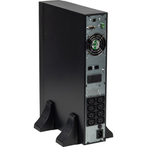 8765 SKAT-UPS 1500-RACK-ON-3X9-E P3 UPS 1500VA/1500W, 2U, On-Line, sine wave, built-in 36V battery (3x9Ah), 8xC13, USB, RS232, RS485, parallel port, card slot (SNMP, relay), EPO, WxDxH 440x461x86.5, weight 16.5 kg