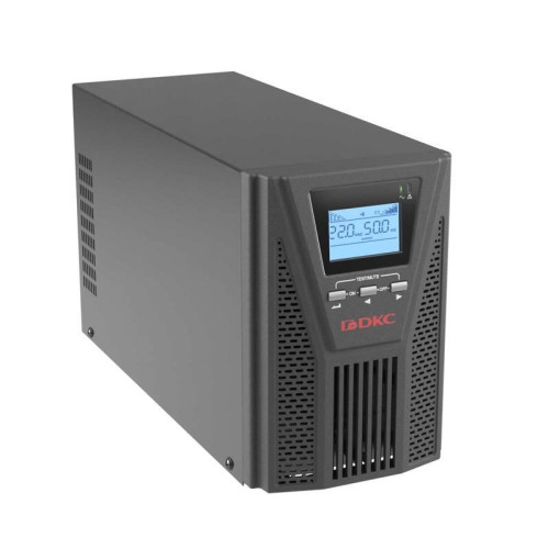 Онлайн ИБП ДКС серии Small Tower, 1000 ВА/900 Вт, клеммы, EPO, USB, RS- 232, RJ45, з/у 1А, 3 x 7 Ач Онлайн ИБП ДКС серии Small Tower, 1000 ВА/900 Вт, клеммы, EPO, USB, RS- 232, RJ45, з/у 1А, 3 x 7 Ач
