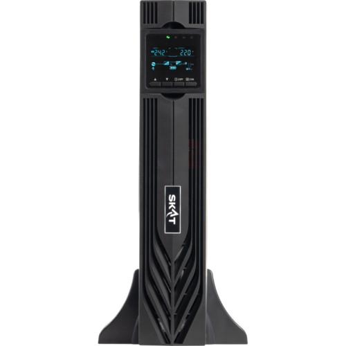 8773 SKAT-UPS 3000-RACK-ON-6X9-E P3 ИБП 3000ВА/3000 Вт, 2U, On-Line, синус, встр. АКБ 72В (6x9Ач), 8хC13+1xC19, USB, RS232, RS485, параллельный порт, слот для карт (SNMP, реле), EPO, ШхГхВ 440х605х88, масса 30.4 кг