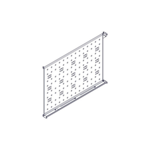 Fixed shelf Systeme Electric, Uniprom series, 1U, 650mm, 120kg