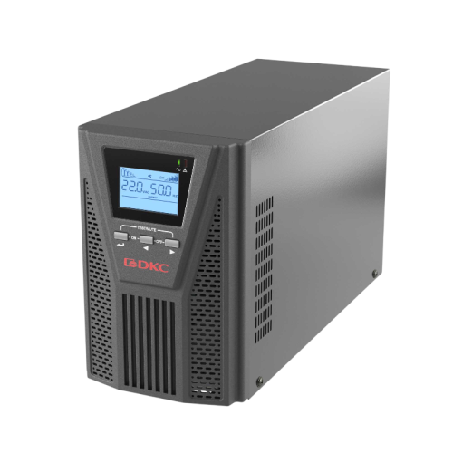 Онлайн ИБП ДКС серии Small Tower, 1000 ВА/900 Вт, клеммы, EPO, USB, RS- 232, RJ45, з/у 1А, 3 x 7 Ач
