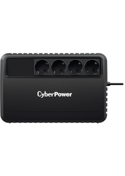 ИБП CyberPower BU850E, Line-Interactive, 850VA/425W, 4 Schuko розетки, Black, 0.2х0.15х0.2м., 5кг./ UPS Line-Interactive CyberPower BU850E 850VA/425W (4 EURO)