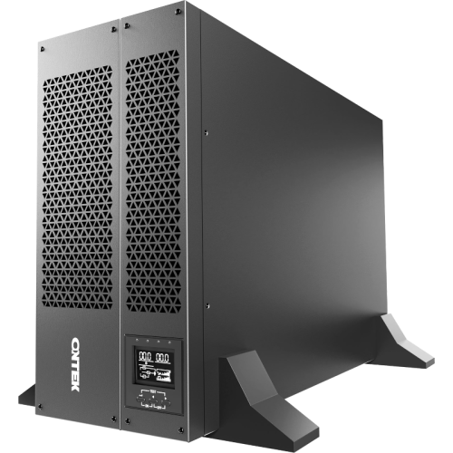 Источник бесперебойного питания/ ONTEK SM RT 10 (SB), 10 кВА/10 кВт (PF=1) с внутренними аккумуляторными батареями 16шт/9Ач, выходными клеммами и выходными розетками 8шт х С13, 4шт х С19, с выключателем сервисного байпаса и выходным выключателем, зарядное