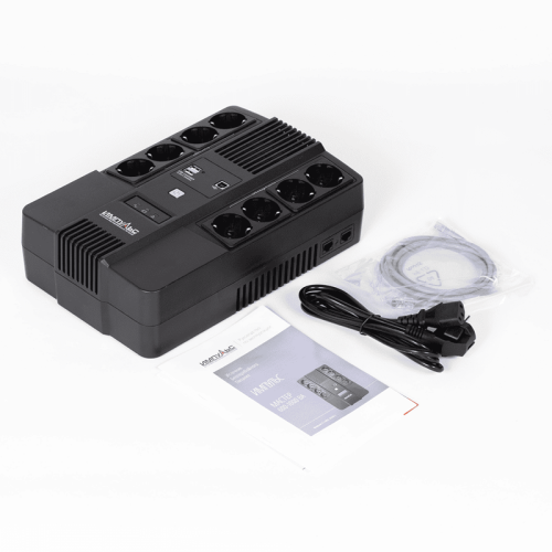 ИБП МАСТЕР 800, 800/480 ВА/Вт, LED, USB, RJ11/RJ45, SCHUKOx8/ line-interactive AS brick