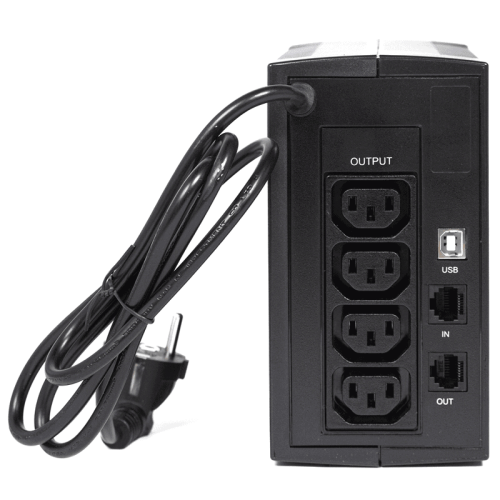 ИБП ЮНИОР 850, 850/480 ВА/Вт, LED, USB, RJ11/RJ45, IEC-C13x4/ line-interactive AS tower