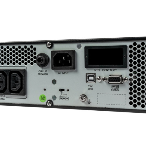 ИБП Systeme Electric Smart-Save Online SRV 1000 ВА, конвертируемый форм-фактор 4U, 230 В, 6 розеток  IEC C13, SmartSlot, LCD, USB HID, версия с возможностью увеличения времени автономии, 2 кор.
