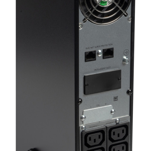 8773 SKAT-UPS 3000-RACK-ON-6X9-E P3 ИБП 3000ВА/3000 Вт, 2U, On-Line, синус, встр. АКБ 72В (6x9Ач), 8хC13+1xC19, USB, RS232, RS485, параллельный порт, слот для карт (SNMP, реле), EPO, ШхГхВ 440х605х88, масса 30.4 кг