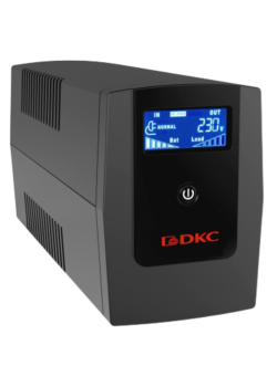 Линейно-интерактивный ИБП ДКС серии Info LCD, 1500 ВА/900 Вт, 1/1, 3xSchuko, USB + RJ45, LCD, 2x8Aч