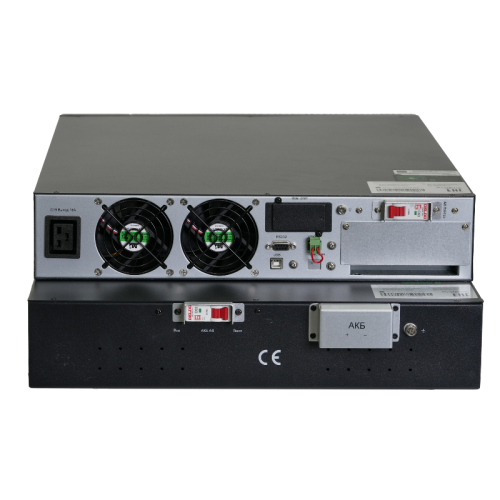 Systeme Electric Smart-Save Online SRV  10000 ВA, 10000 Вт, 230 В, 1:1, 2U+2U, конвертируемый форм-фактор, 16 шт. АКБ, 12В 9Ач, клеммы, размеры 440x600x174 мм
