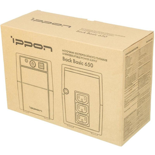 Источник бесперебойного питания Ippon Back Basic 650 360Вт 650ВА черный