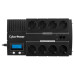 ИБП CyberPower BR1200ELCD, Line-Interactive, 1200VA/720W, 8 Schuko розеток, USB&USB Charger, RJ11/RJ45, LCD дисплей, Black, 0.33х0.2х0.01м., 9кг./ UPS Line-Interactive CyberPower BR1200ELCD 1200VA/720W USB/RJ11/45 (4+4 EURO)