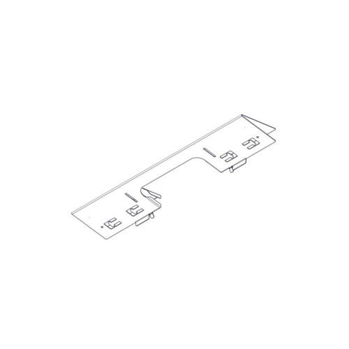 Divider with opening for laying Systeme Electric cables, on the roof of Uniprom Rack cabinets 600mm wide, 2 pcs.
