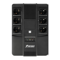 ИБП POWERMAN Brick 800, линейно-интерактивный, 800ВА, 480Вт,   3 евророзетки с резервным питанием, 3 евророзетки с фильтрацией, защита RJ45/RJ11, батарея 12В 9Ач 1 шт.,  293мм х 202мм х 93мм, 5.2 кг./ UPS POWERMAN Brick 800, line-interactive, 800VA, 480W,