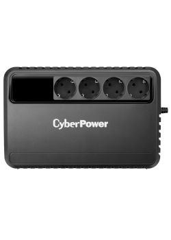 ИБП CyberPower BU1000E, Line-Interactive, 1000VA/600W, 4 Schuko розетки, Black, 0.4х0.3х0.3м., 7.8кг./ UPS Line-Interactive CyberPower BU1000E 1000VA/600W (4 EURO)