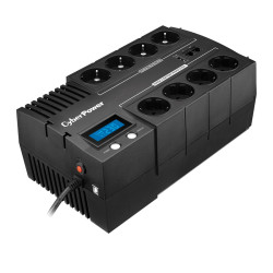 ИБП CyberPower BR1200ELCD, Line-Interactive, 1200VA/720W, 8 Schuko розеток, USB&USB Charger, RJ11/RJ45, LCD дисплей, Black, 0.33х0.2х0.01м., 9кг./ UPS Line-Interactive CyberPower BR1200ELCD 1200VA/720W USB/RJ11/45 (4+4 EURO)