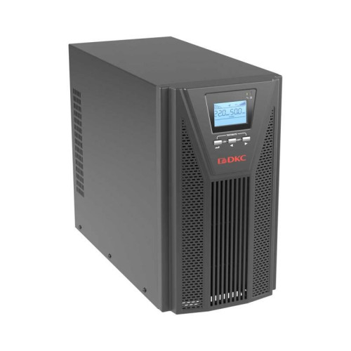 Онлайн ИБП ДКС серии Small Tower, 2000 ВА/1800 Вт, 1/1, 4xSchuko, EPO, USB, RS-232, RJ45, з/у 6А, без АКБ Онлайн ИБП ДКС серии Small Tower, 2000 ВА/1800 Вт, 1/1, 4xSchuko, EPO, USB, RS-232, RJ45, з/у 6А, без АКБ