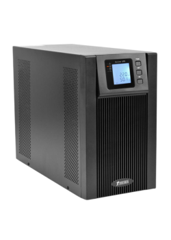 Источник бесперебойного питания/ POWERMAN Online 3000, LCD, double conversion, 3000VA, 2700W, 8 pieces IEC320 C13 and 1 piece IEC320 C19 with backup power supply, USB, RS232, SNMP slot, EPO connector, 12V 9Ah battery 6 pcs., 1 cable for C13/C14 load, 191 