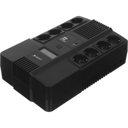 Источник бесперебойного питания Бастион SKAT-UPS 800-AID-IN-1x9-8 480Вт 800ВА черный