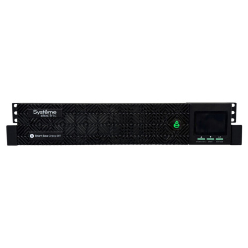 Systeme Electric Smart-Save Online SRT 3000 ВА 2 поколения, конвертируемый форм-фактор 2U, 230 В, 8 розеток IEC C13 + 1хС19, SmartSlot, LCD, USB HID, SNMP карта, RS-232, версия с возможностью увеличения времени автономии