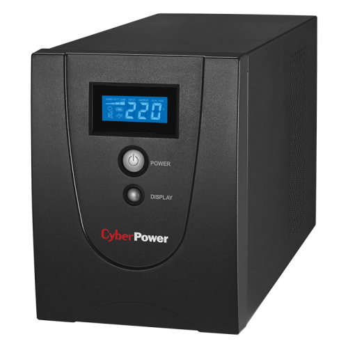 ИБП CyberPower VALUE 2200EI, Line-Interactive, 2200VA/1320W, USB&Serial, RJ11/RJ45, 6 IEC-320 С13 розеток, Black, 0.16х0.21х0.35м., 14.7кг./ UPS Line-Interactive CyberPower VALUE2200EILCD 2200VA/1320W USB/RS-232/RJ11/45 (6 IEC С13)