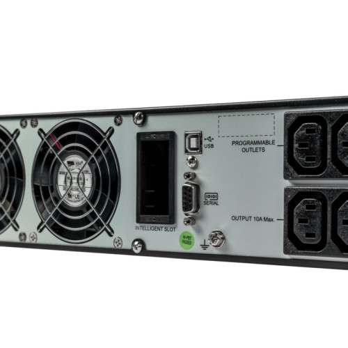 ИБП Systeme Electric Smart-Save Online SRV 3000 ВА, конвертируемый форм-фактор 2U, 230 В, 6 розеток  IEC C13 + 1хС19, SmartSlot, LCD, USB HID