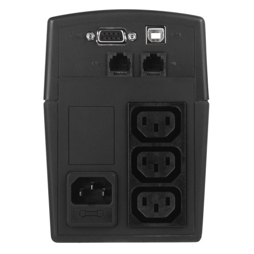 ИБП CyberPower VALUE 600EI, Line-Interactive, 600VA/360W, USB&Serial, RJ11/RJ45, 3 IEC-320 С13 розетки, Black, 0.2х0.24х0.33м., 4.6кг./ UPS Line-Interactive CyberPower VALUE600EI 600VA/360W USB/RS-232/RJ11/45 (3 IEC С13)