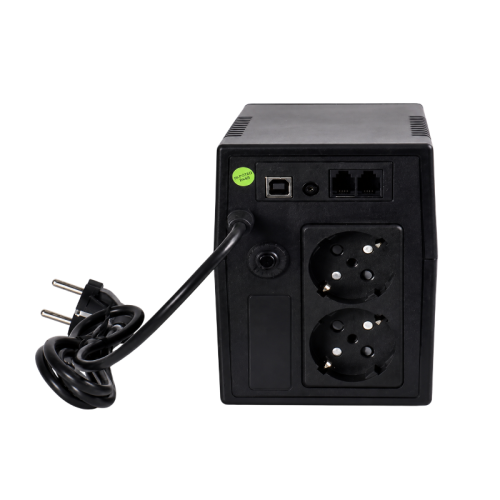 Источник бесперебойного питания NERPA RU 600ВА/360Вт, LED, 2 розетки Schuko, USB, АКБ 9 Ач/12 В Источник бесперебойного питания NERPA RU 600ВА/360Вт, LED, 2 розетки Schuko, USB, АКБ 9 Ач/12 В