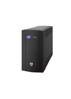 Источник бесперебойного питания/ UPS Сайбер Электро СТАРТ ПЛЮС-700ВА-ЕВРО Линейно-интерактивный  700ВА/360Вт. RS-232(2 EURO) (12В /5Ач.)