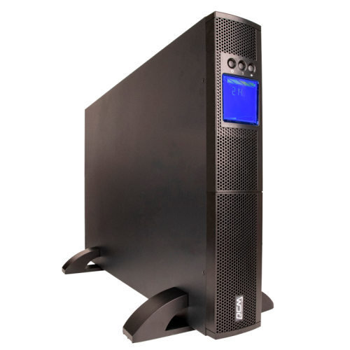 UPS Powercom SNT-1000, 1000 W / 1000 VA, Rack / Tower, 6 IEC320 C13 outlets with backup power, LCD, USB, RS-232, SNMP card slot, WxDxH 428x425x84 mm, weight 15.8 kg