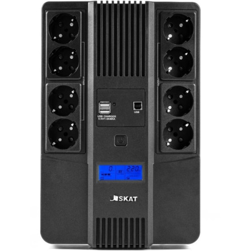 Источник бесперебойного питания Бастион SKAT-UPS 1000-AID-IN-1x9-8 600Вт 1000ВА черный