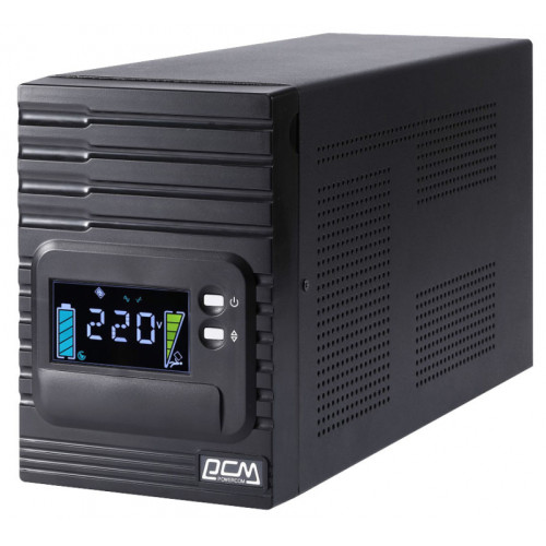 Источник бесперебойного питания Powercom Smart King Pro+ SPT-1000 LCD 800Вт 1000ВА черный/ UPS Powercom Smart King Pro+ SPT-1000 LCD 800W 1000Va black Источник бесперебойного питания Powercom Smart King Pro+ SPT-1000 LCD 800Вт 1000ВА черный/ UPS Powercom Smart King Pro+ SPT-1000 LCD 800W 1000Va black