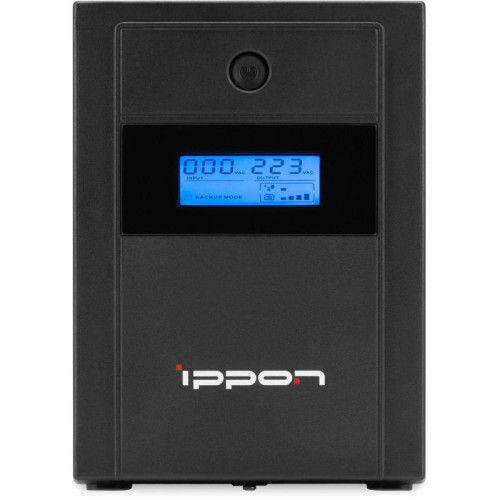 Источник бесперебойного питания Ippon Back Basic 1200 LCD Euro 600Вт 1200ВА черный