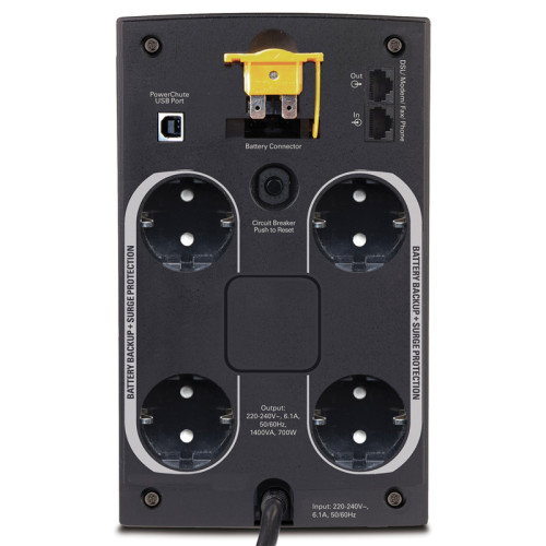 Источник бесперебойного питания/ APC BACK-UPS 1400VA, 230V, AVR, Schuko Sockets Источник бесперебойного питания/ APC BACK-UPS 1400VA, 230V, AVR, Schuko Sockets