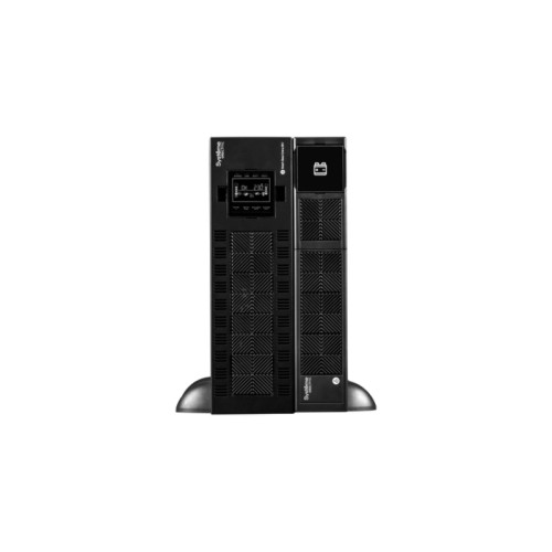 ИБП Systeme Electric Smart-Save Online SRV 10000 ВА, монтаж в стойку 5U, 230 В, 1:1, клеммный вход/выход, SmartSlot, LCD, USB, версия с возможностью увеличения времени автономии, 2 кор.