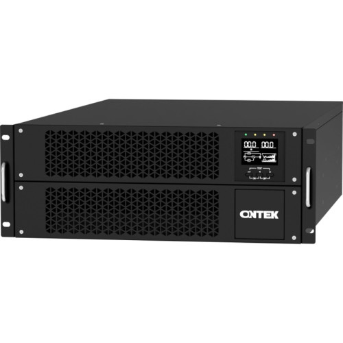 Источник бесперебойного питания/ ONTEK SM RT 6 (SB), 6 кВА/6 кВт (PF=1) для установки внутренних батарей, выходными клеммами и выходными розетками 6шт х С13, 2шт х С19, с выключателем сервисного байпаса и выходным выключателем, зарядное устройство 1-12А, 